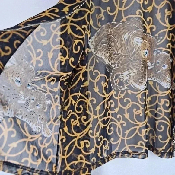 Damee Sheer Full Zip Top EUC - Picture 10 of 10